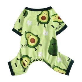Cross-border Hot Sale Pet Clothes Four Seasons Four-legged Pet Clothing Pajamas Jumpsuit Dog Clothing Global One Piece Dropshipping (Option: Grass Green-XL)